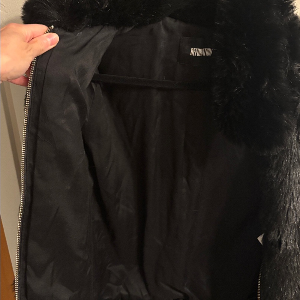Reformation XS Teddy Jacket 100% Viscose - Picture 8 of 10